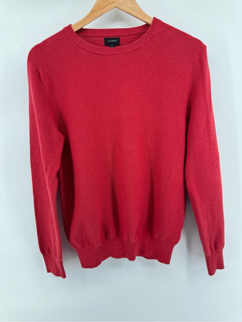 J. Crew Women's Crewneck Sweater in Red Size Small